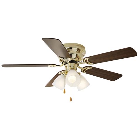 These ones contain some lighting mechanisms that are attached to them. 42" Chapter Flush Mount Ceiling Fan, 3 Light Hugger Bright ...