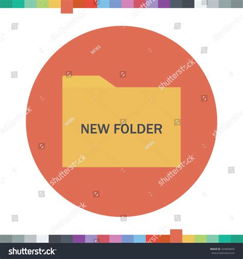 New Folder Icon Stock Vector Royalty Free 324600605 Shutterstock