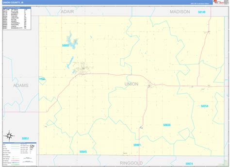 Wall Maps Of Union County Iowa
