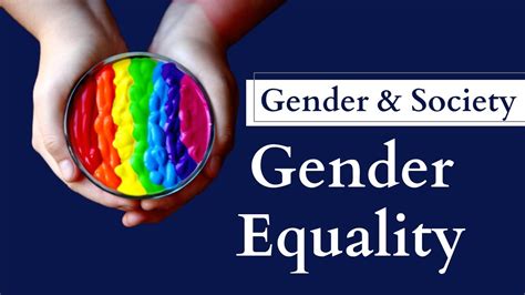 Gender And Society Gender Equality Introduction YouTube