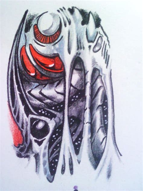 Biomech Skull By E Nigmadesign On Deviantart Biomechanical Tattoo