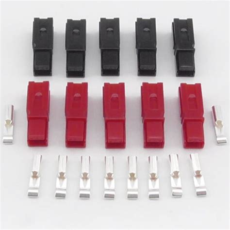10x Red Black Connectors Compatible With Anderson Powerpole 30amp