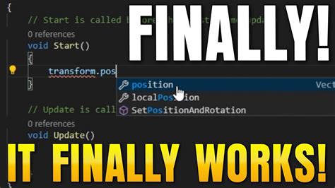 C Visual Studio Code Intellisense Not Working With Unity Engine Hot