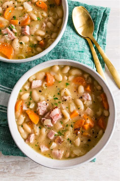 Easy Ham And Bean Soup Recipe Easy Ham And Bean Soup Recipe White Bean Soup Recipes Bean