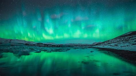 Aurora Borealis 1080p Northern Lights Stars Night Sky Starry Night