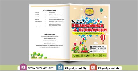 Bagi aspek 3.2.7 pengurusan pentaksiran kokurikulum. Buku Program Hari Karnival dan Kokurikulum | Cikgu Ayu dot My