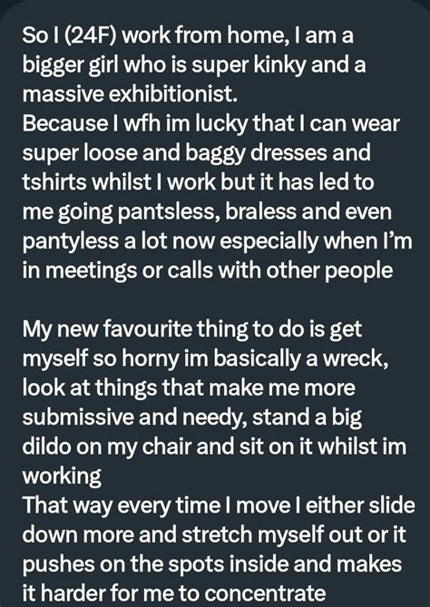 Pervconfession On Twitter She Loves Fucking Herself While She Works From At Home