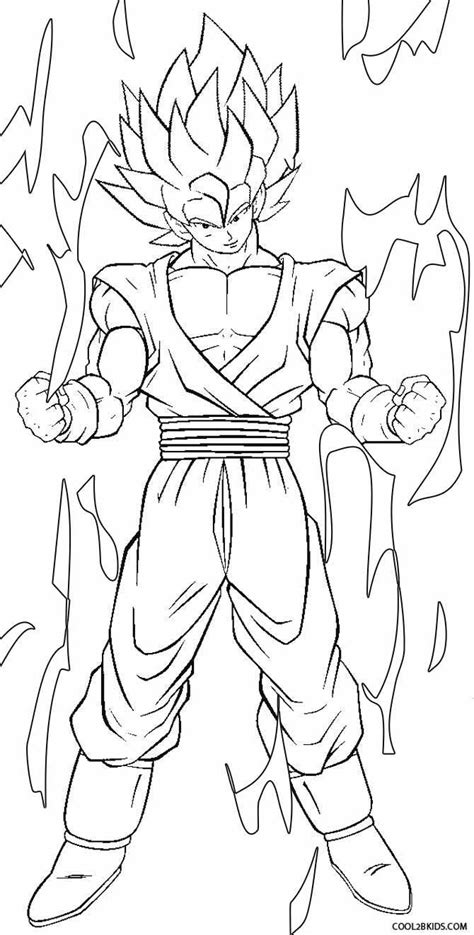 Dragon ball super coloring page with few details for kids : Entrelosmedanos: Goku Coloring Pages To Print