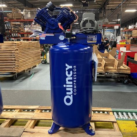 Quincy 2v41c60vc Qt 54 Pro 5 Hp 60 Gallon Two Stage Air Compressor 230v