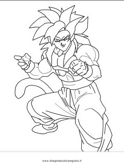Ssj4 Goku Coloring Pages At Free Printable Colorings