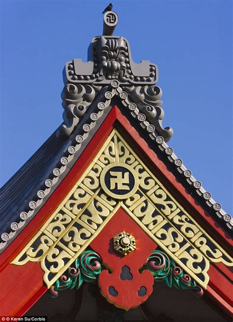 Swastikas Used On Maps In Japan To Indicate Buddhist Temples To Be
