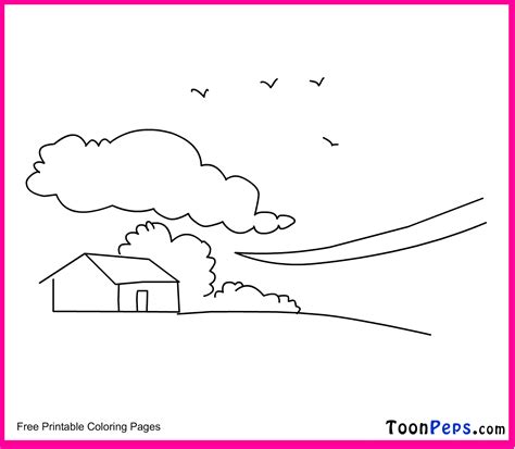 Sky Coloring Page