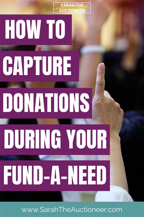 How To Capture Donations At Your Fund A Need — Sarah Knox Auctioneer