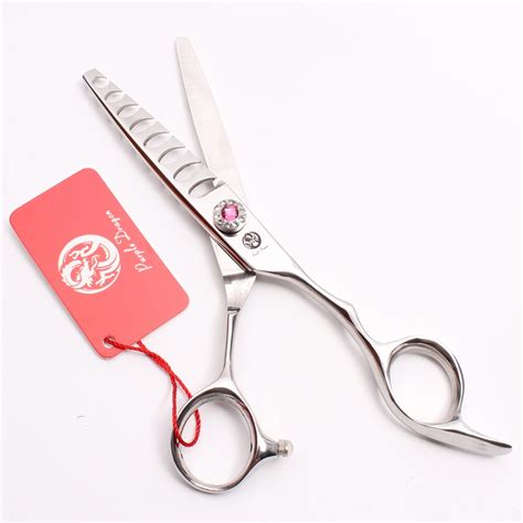 Z2007 60 Purple Dragon Japan 440c Hairdressing Scissors 8 Teeth Thinning Rate 50