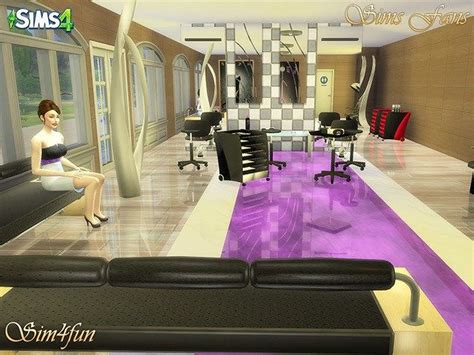 Beauty Salon The Sims 4 Catalog Decoración De Salón De Belleza Rojo