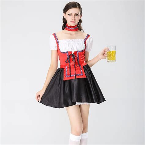 Beer Girl Festival Carnival Club Cosplay Maid Uniform Oktoberfest Dress
