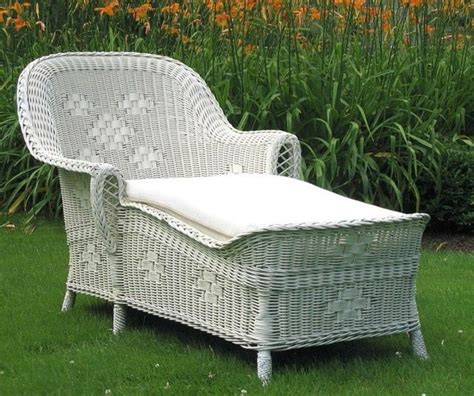 Find patio chaise lounge chairs at wayfair. Interesting white wicker chaise lounge for outdoor ...