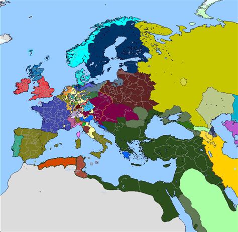 Map Of Europe 1700 By Mapboi On Deviantart