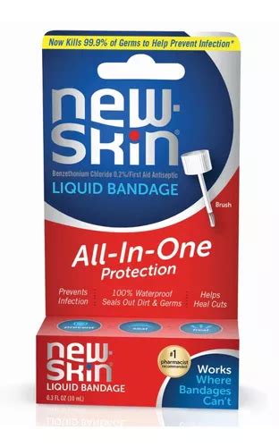 Liquido Band Aid New Skin Bandage Prova Dagua 10ml Parcelamento Sem