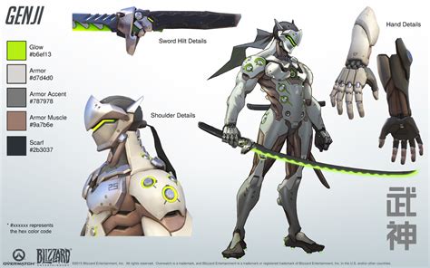 The Concept Art Library — Overwatch Genji And Hanzo Initially