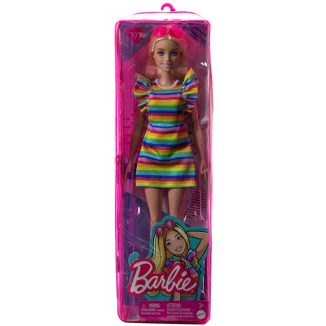 Barbie Fashionistas Doll 197 Rainbow Dress Smyths Toys Ireland