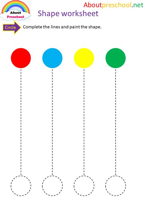 Preschool I Trace And Color Circles About Preschool