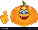 Thumb up pumpkin Royalty Free Vector Image - VectorStock Emoji Pictures ...