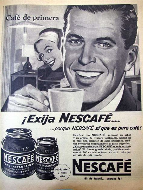 Publicidad Años 50 Coffee Advertising Vintage Advertising Posters Old