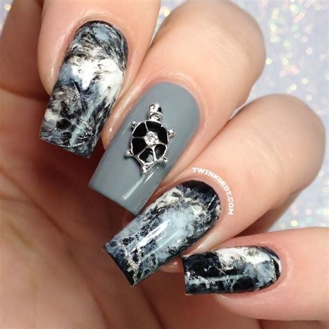 Under The Sea Wheel Beach Nail Designs Turtle Nail Art Turtle Nails