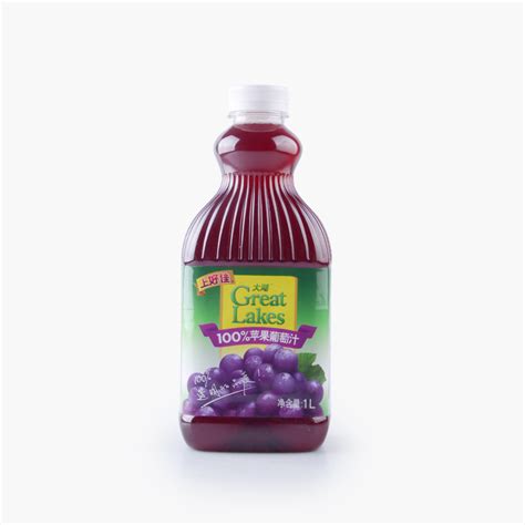 Great Lakes 100 Apple Grape Juice 1l