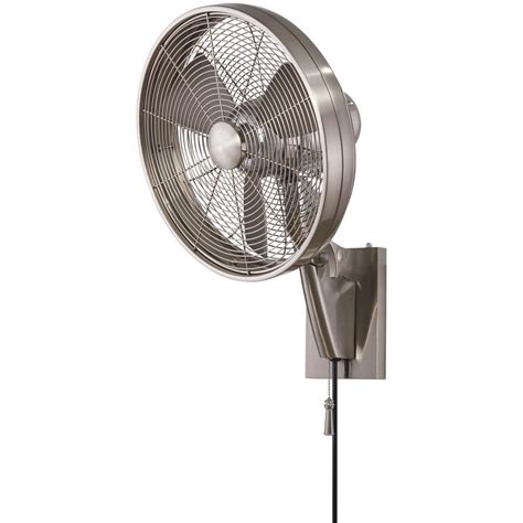Minka Aire Anywhere 15 In Indooroutdoor Brushed Nickel Wall Mount Fan