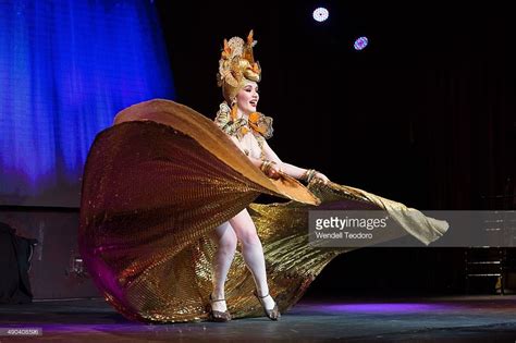 Burlesque Performer Ben Franklin Performs At The Golden Pastie Awards