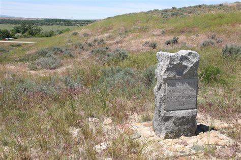 Bozeman Trail Marker Fort Fetterman State Historic Site Wyoming