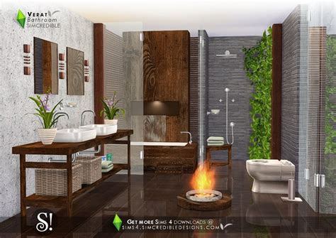 The Sims Sims Cc Warm Bathroom Elegant Bathroom Bathroom Decor