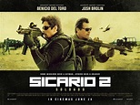 New UK poster for Sicario 2 featuring Benicio Del Toro and Josh Brolin