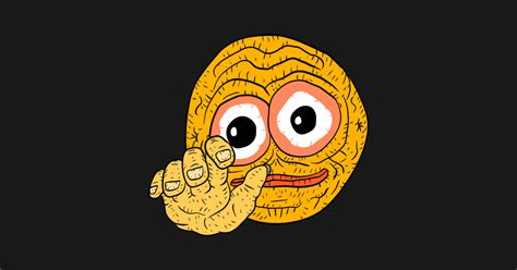 Cursed Hand Emoji Scary And Funny Smiley Face Cursed Magnet
