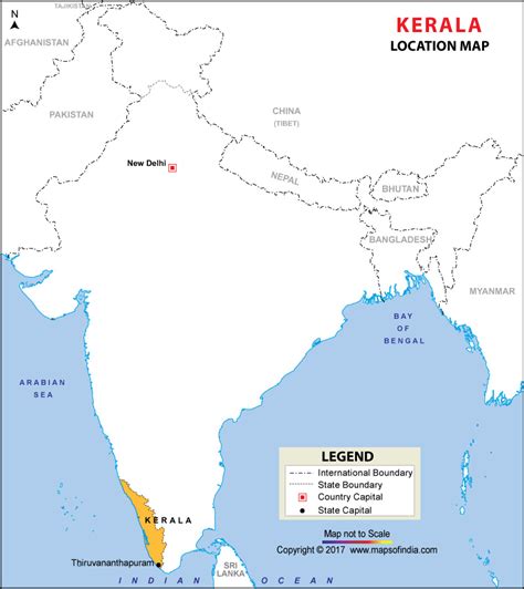 Get free map for your website. Kerala Location Map