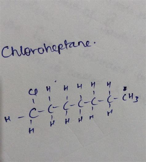 Structure Of Chloroheptane