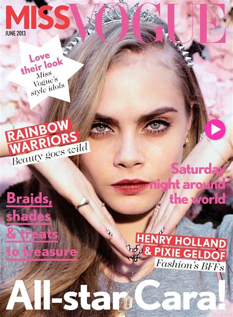 Cara Delevingne For Miss Vogue June 2013 Fab Fashion Fix