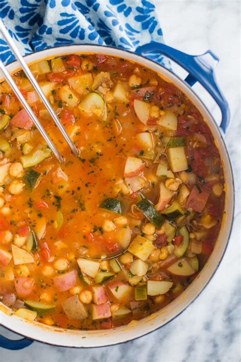 Cook for 10 minutes or until the vegetables are tender. Moroccan Chickpea Soup | Food with Feeling