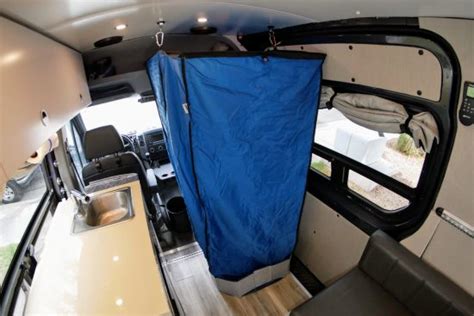 Sprinter Van Indoor Shower Enclosure Pan Portable And Easy
