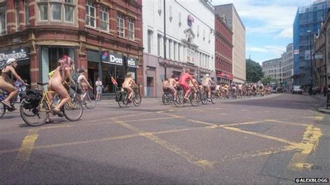 Naked Bike Ride Highlights Importance Of Being Noticed Bbc News