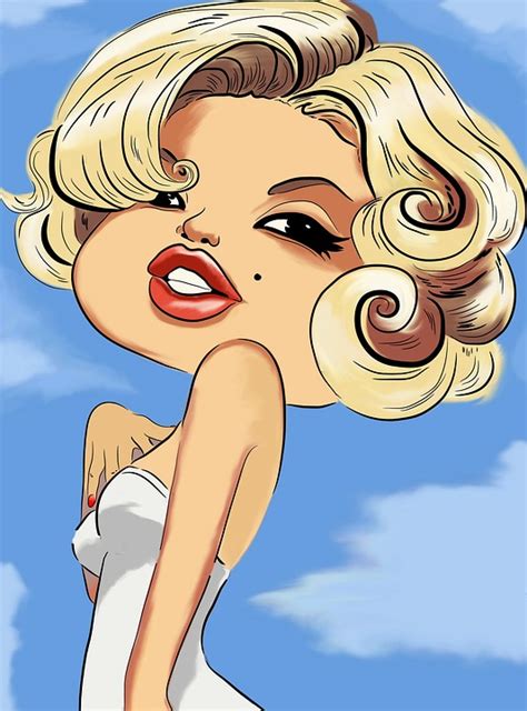 Marilyn Monroe Cartoon Graphic Free Photo On Pixabay