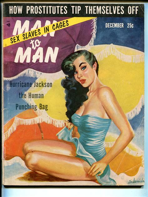 Man To Man 121955 Gloria Pall Cheesecake Sex Slaves Midget Schneider Gvg 1955 Magazine