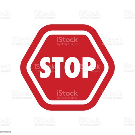 Cute Stop Sign Stock Illustration Download Image Now Art