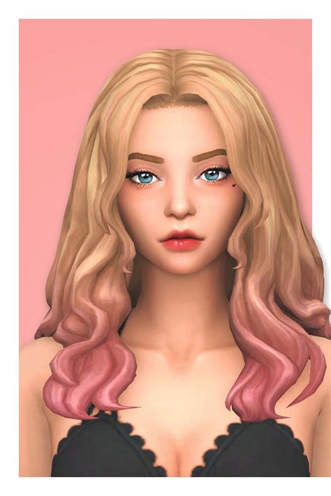 Pin On Sims 4 Hair Female Maxis Match Recolor Rezfoods Resep Themelower