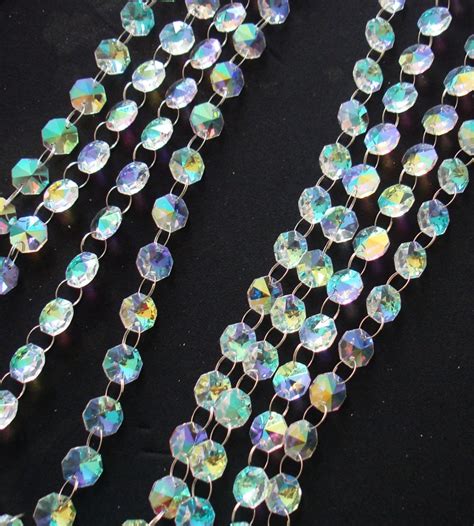 10mlot14mm Crystal Beads Chain Crystal Glass Garland Strand For