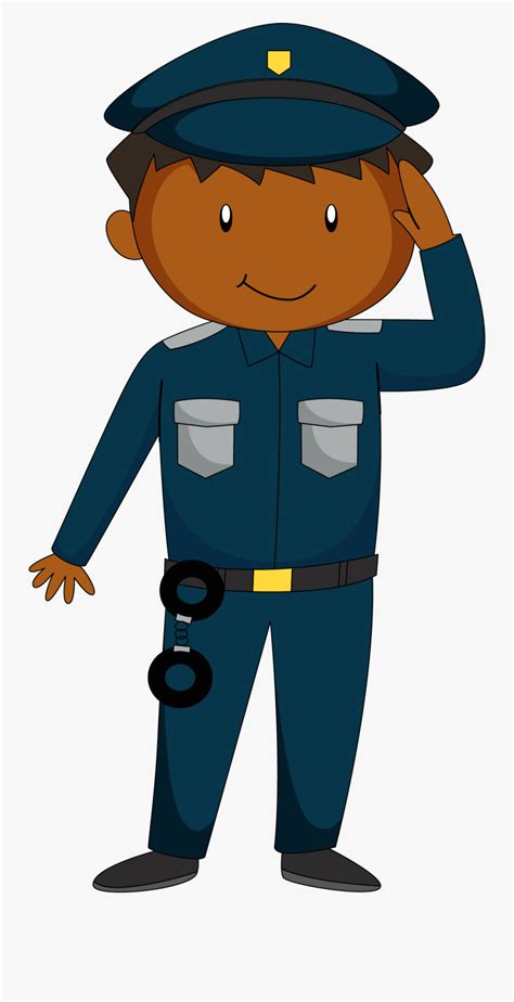 Banner Download Police Officer Cartoon Guards Cartoon Salute Png