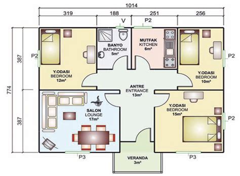 81 Metekare Prefabrik Ev 80m2 Prefabrik Ev