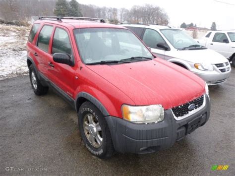 Bright Red Metallic 2001 Ford Escape Xlt V6 4wd Exterior Photo